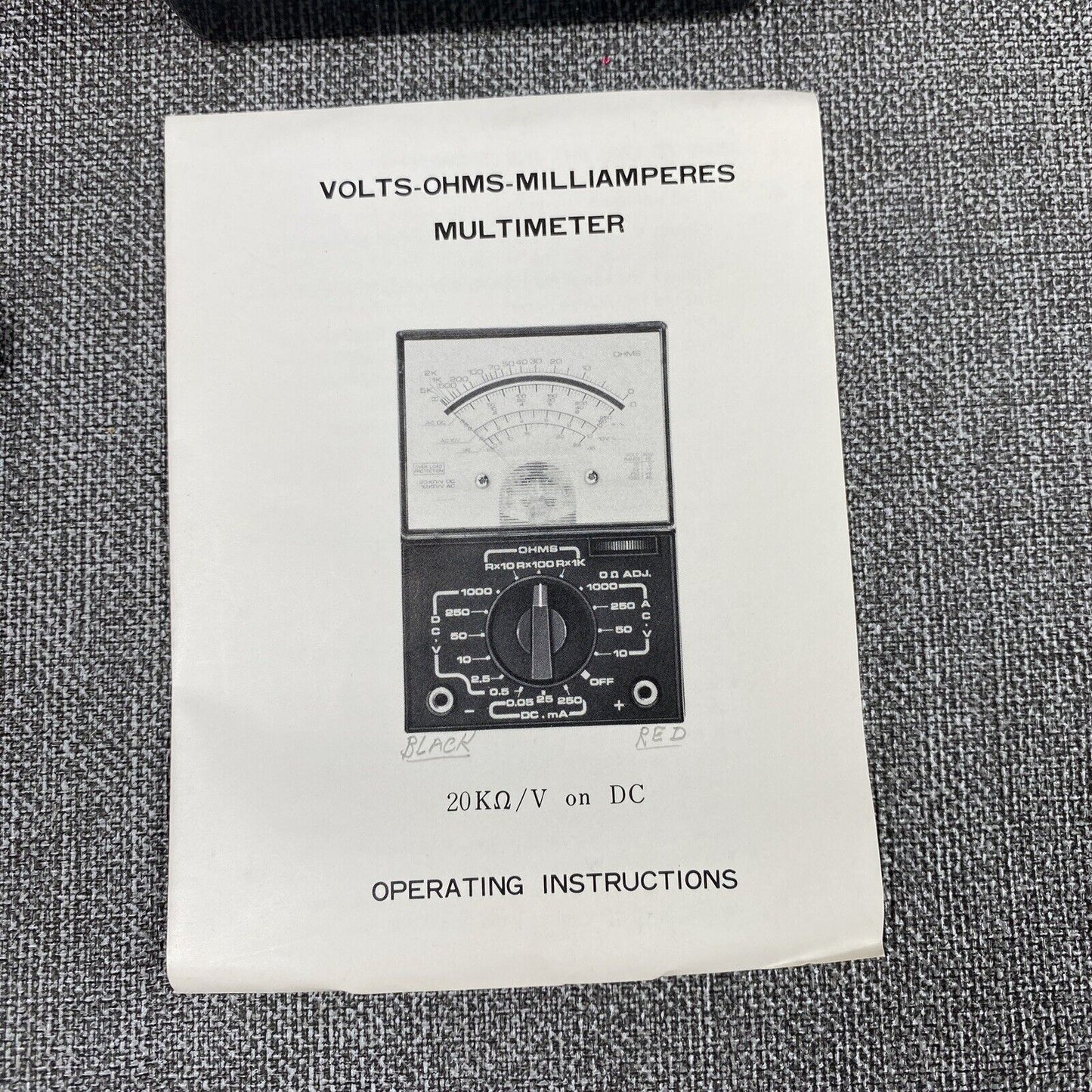 Vintage Unisound Dt-1004 Electronic Tester - working