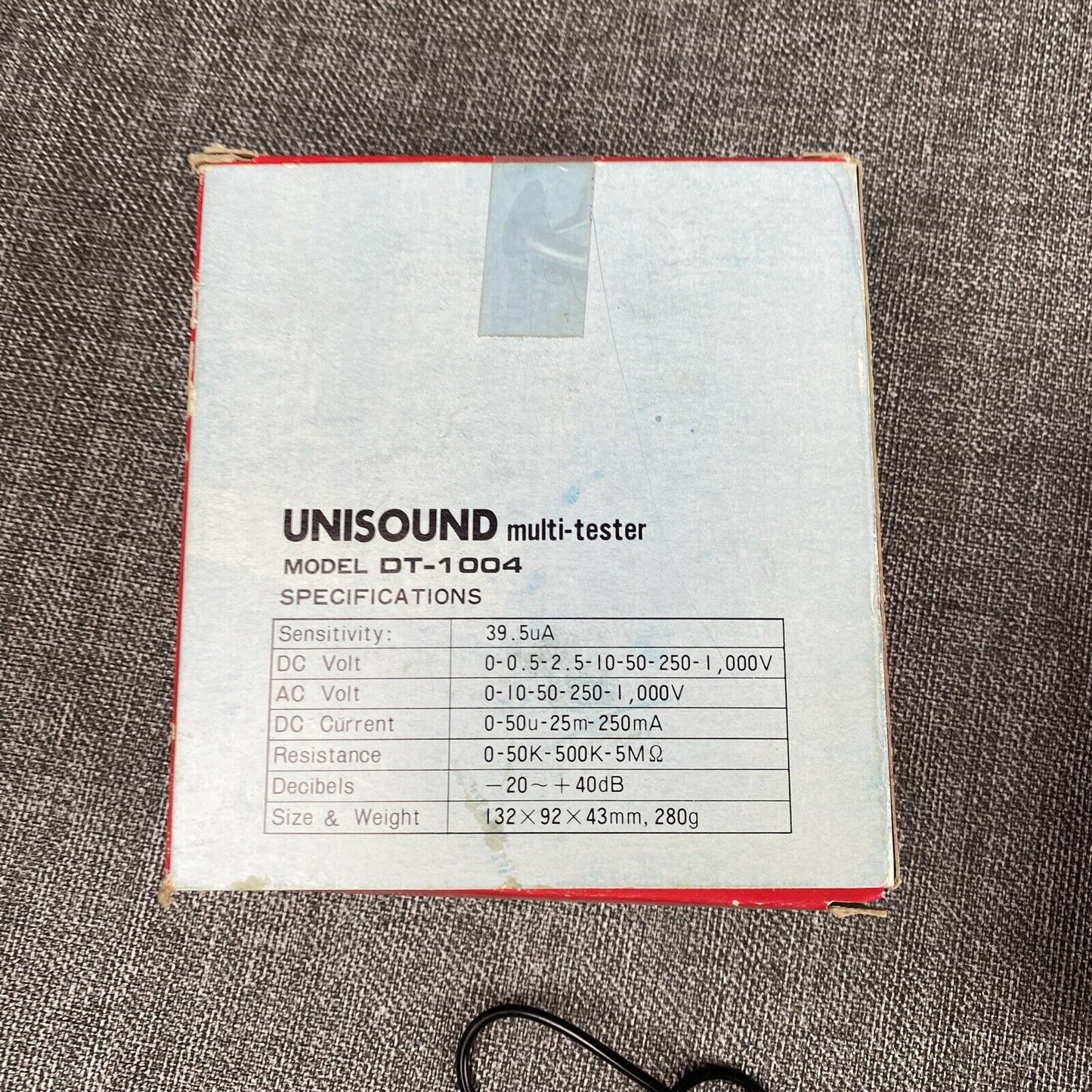 Vintage Unisound Dt-1004 Electronic Tester - working