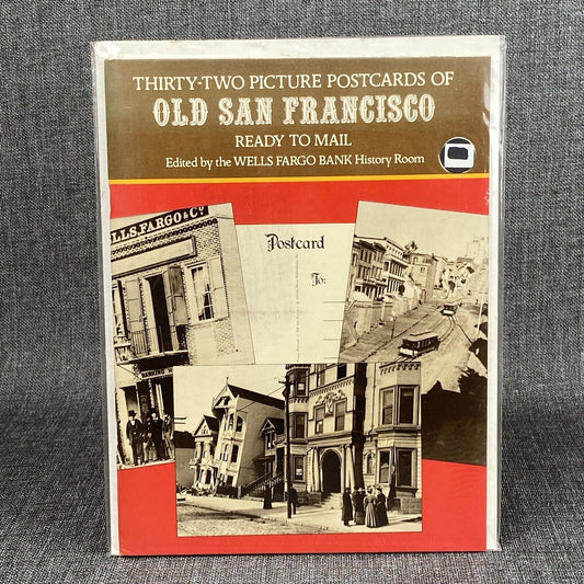 Thirty-Two Picture Postcards of Old San Francisco Wells Fargo Bank Dover 1977