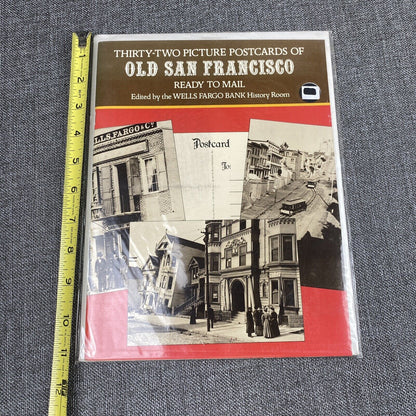 Thirty-Two Picture Postcards of Old San Francisco Wells Fargo Bank Dover 1977