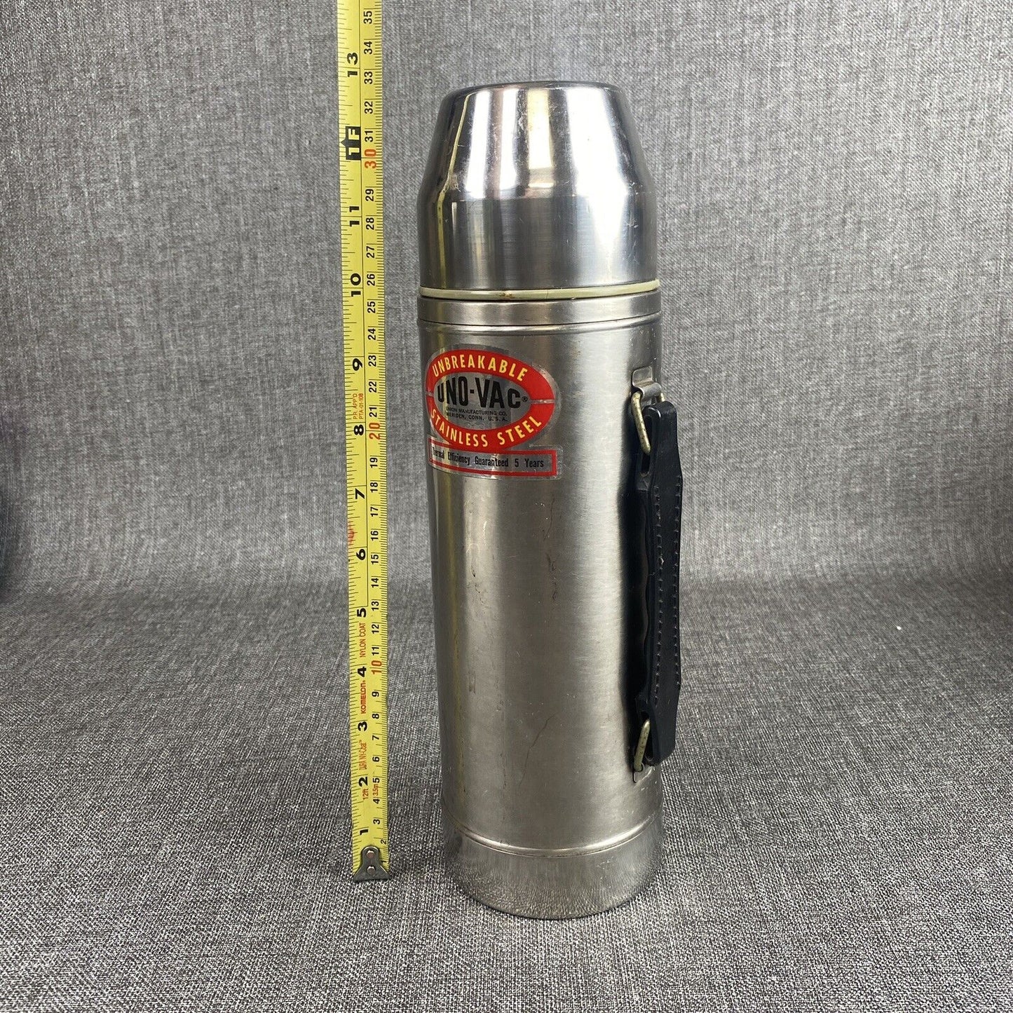 UNO-VAC UNBREAKABLE STAINLESS STEEL 1 QT THERMOS