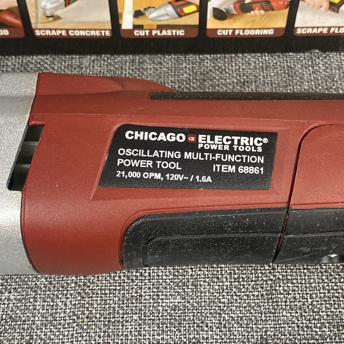 Chicago Electric Item # 68861 Oscillating Multifunction Power Tools - opened box