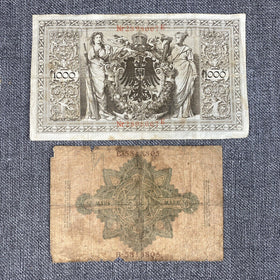 Antique German Bank Notes from 1910