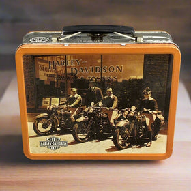 Harley Davidson Motor Cycles Collectible Tin Lunch Box 8"x6"