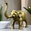 Vintage Solid Brass Elephant Statue Figurine 7