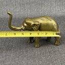 Vintage Solid Brass Elephant Statue Figurine 7"x5"