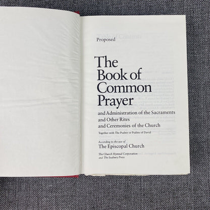 1977 Vtg The Book of Common Prayer Hymn Book Episcopal Church Full Size HC