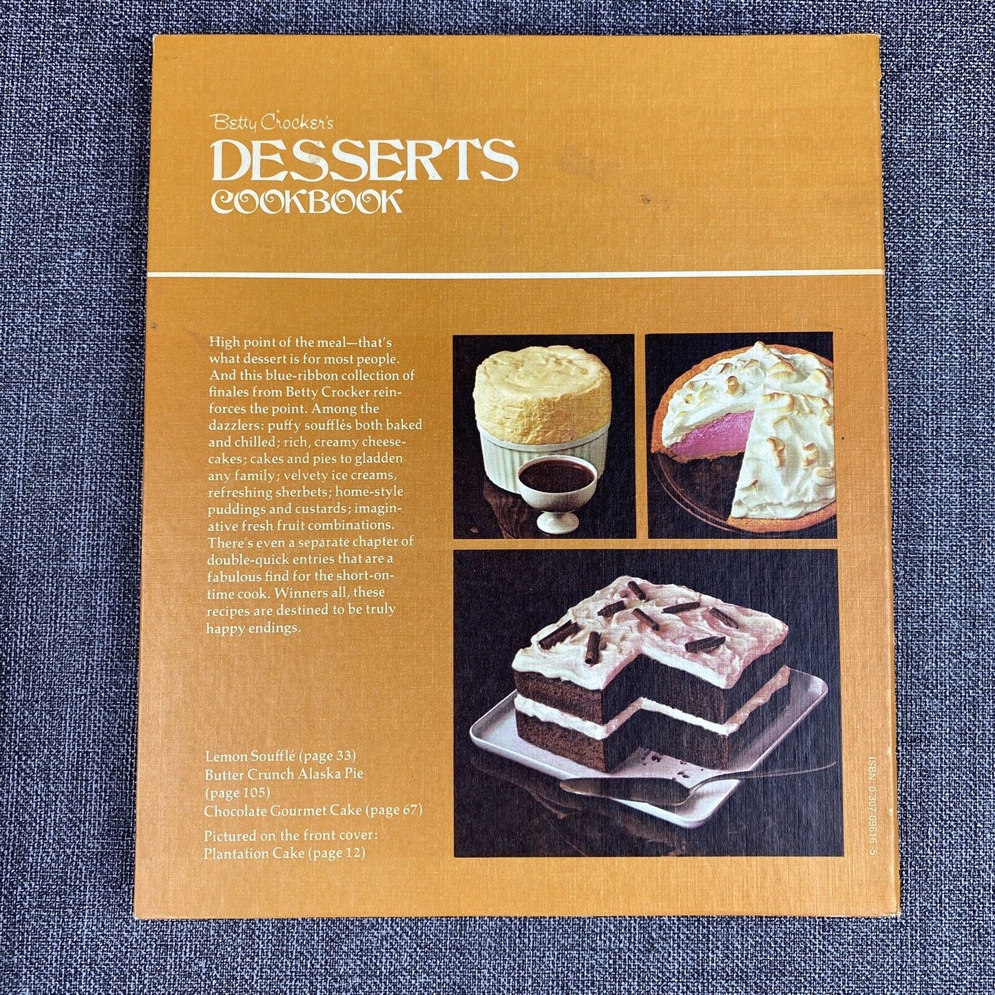 Betty Crocker's Desserts Cookbook , vintage , 160 pages