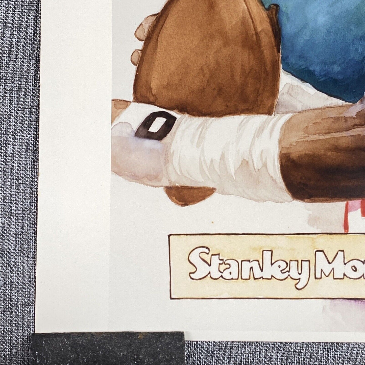 Stanley Morgan New England Patriots Poster 20"x16" SIGNED to Governor Campbell