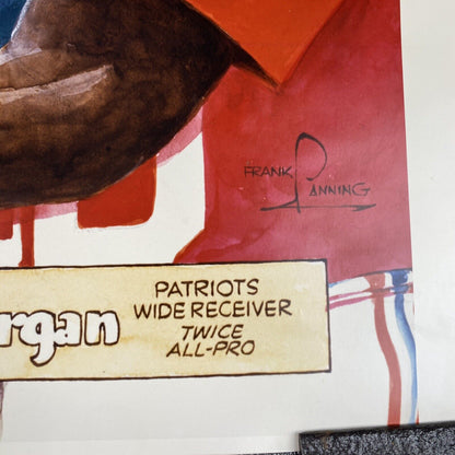 Stanley Morgan New England Patriots Poster 20"x16" SIGNED to Governor Campbell