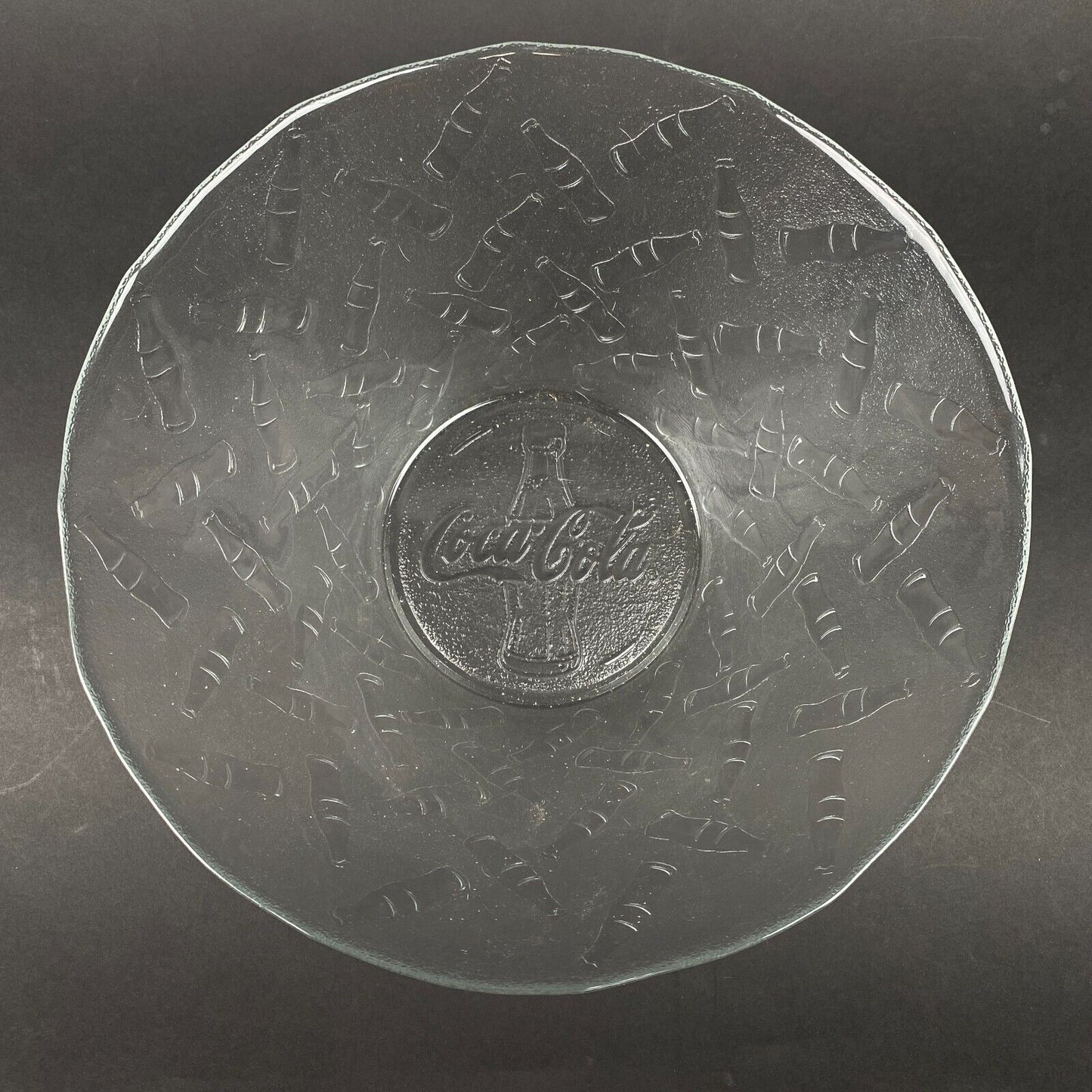 Vintage Coca Cola Glass Serving Bowl