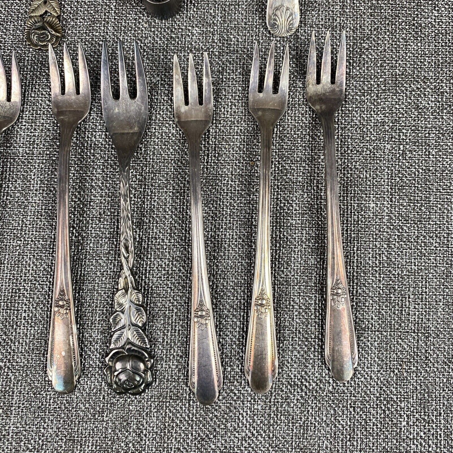 Lot of Vintage Silver Plated Forks and Serving Flatware