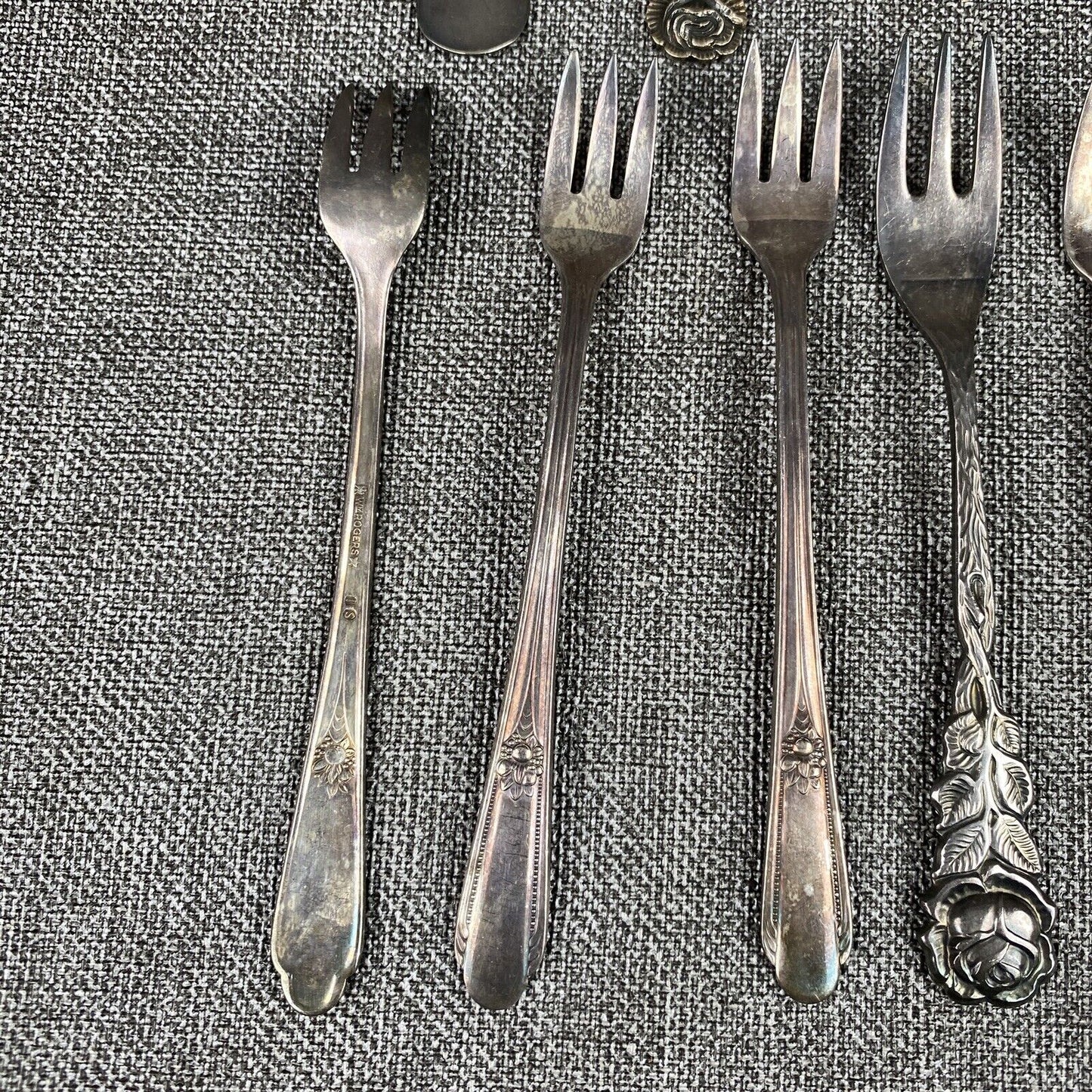 Lot of Vintage Silver Plated Forks and Serving Flatware