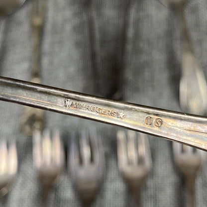 Lot of Vintage Silver Plated Forks and Serving Flatware