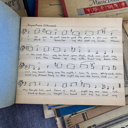 Large Lot of Antique Music Notebooks , USED and Notes Taken