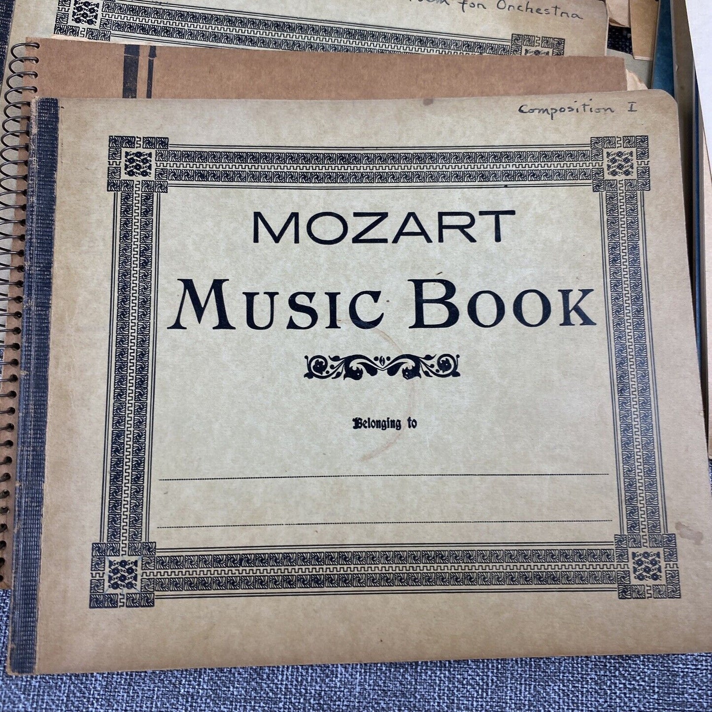 Large Lot of Antique Music Notebooks , USED and Notes Taken