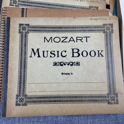 Large Lot of Antique Music Notebooks , USED and Notes Taken