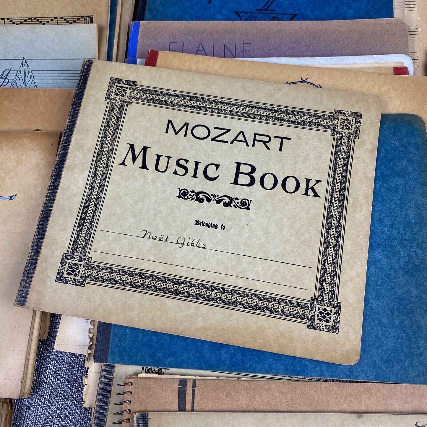 Large Lot of Antique Music Notebooks , USED and Notes Taken