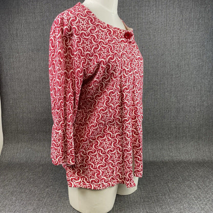 Hampshire Studio Top Button only Women's Cardigan 3/4 sleeve bell sleeve