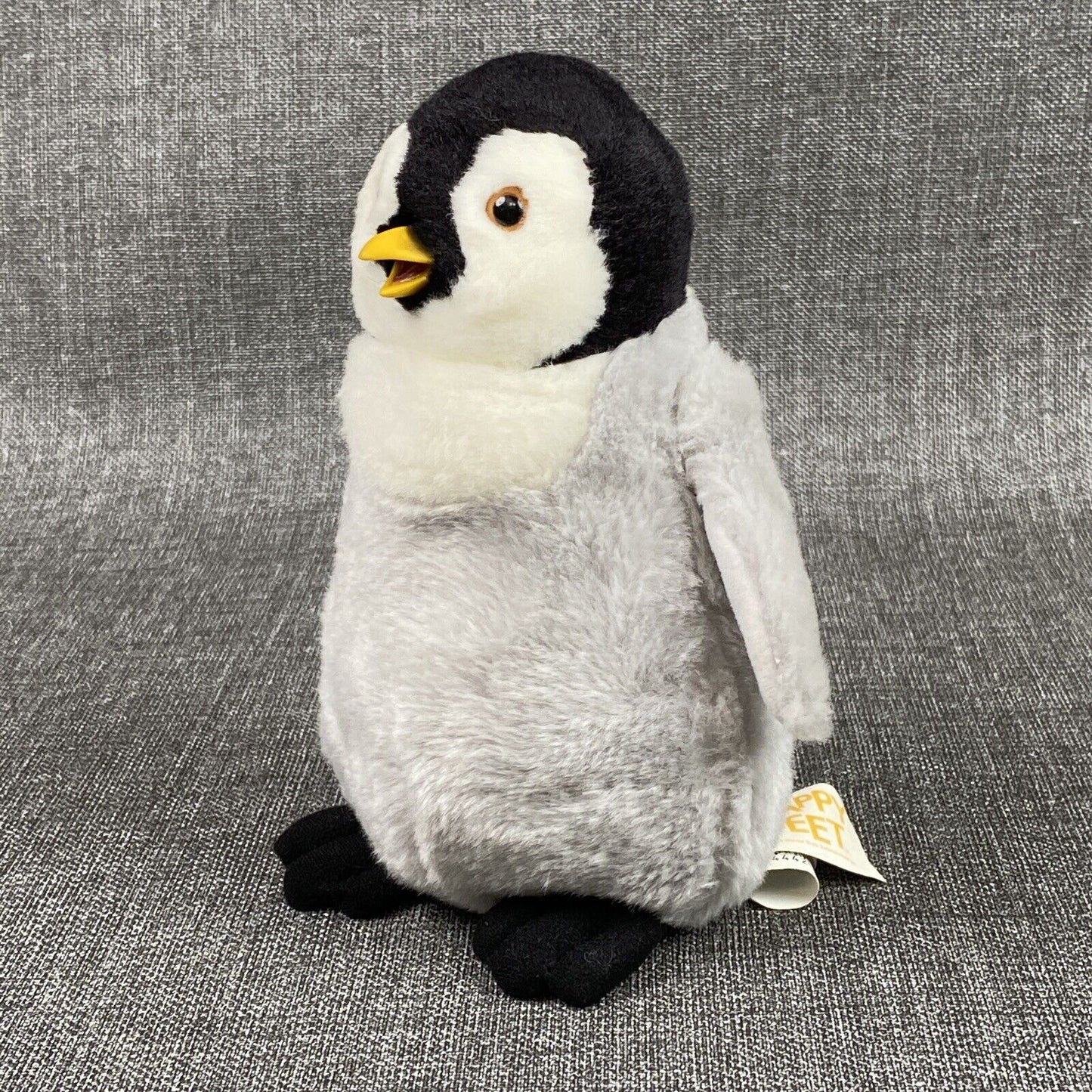 Happy Feet Soft Toy Penguin Mumble Thinkaway 2006 7" Plush Beanie Plastic Beak