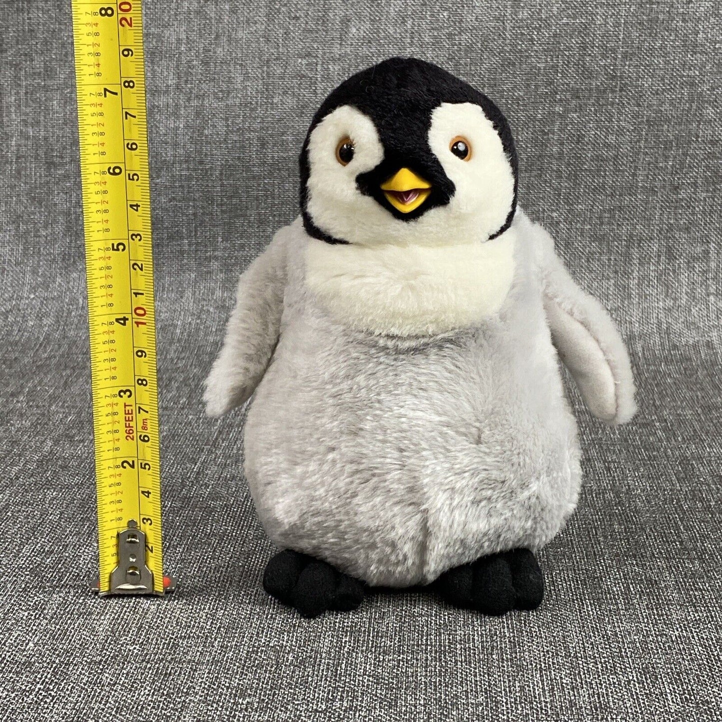 Happy Feet Soft Toy Penguin Mumble Thinkaway 2006 7" Plush Beanie Plastic Beak