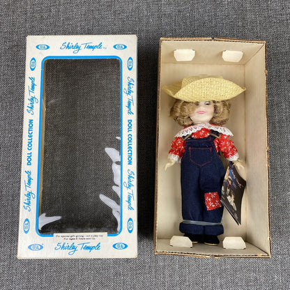 VINTAGE Shirley Temple 8" DOLL 1982 Ideal Rebecca on Sunnybrook Farm NOS