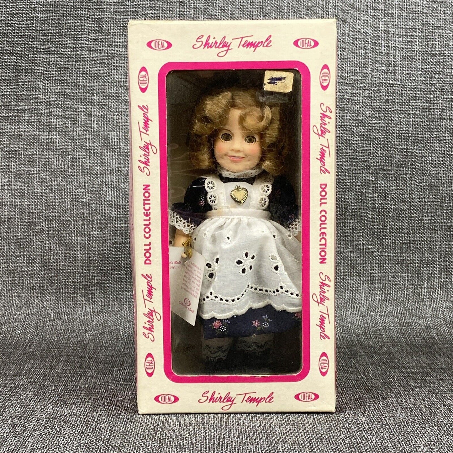 VINTAGE Shirley Temple 8" DOLL 1982 Ideal Floral Dress Original Box READ