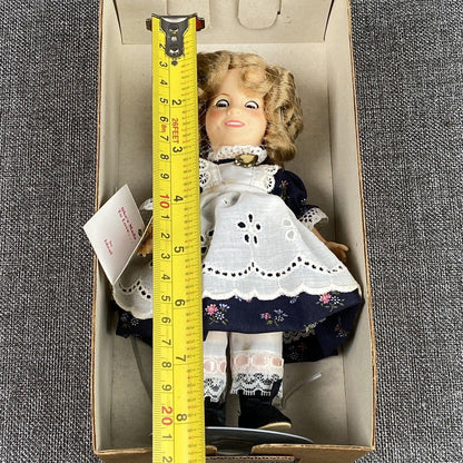 VINTAGE Shirley Temple 8" DOLL 1982 Ideal Floral Dress Original Box READ