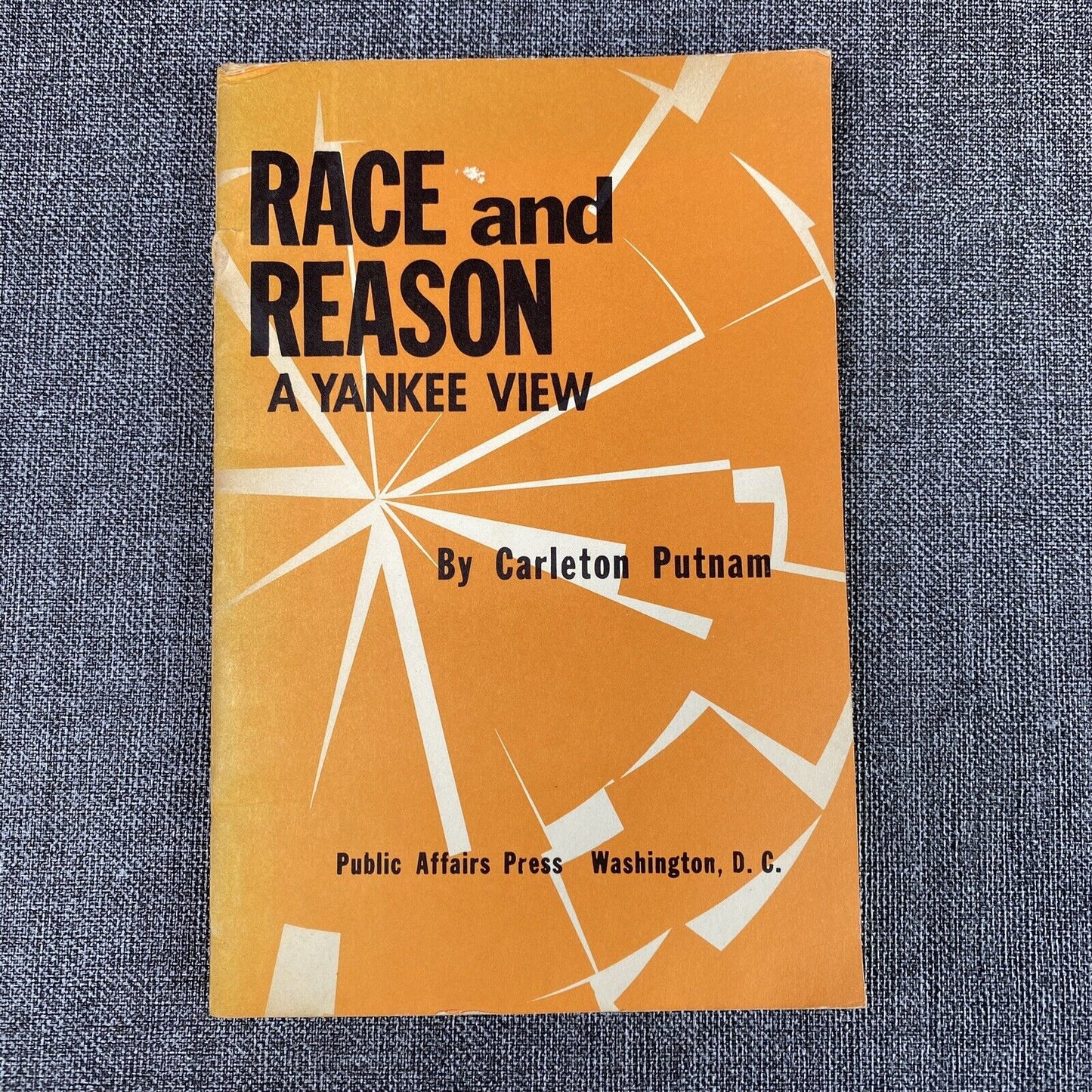 RACE AND REASON A YANKEE VIEW by CARLETON PUTNAM 1961 paperback