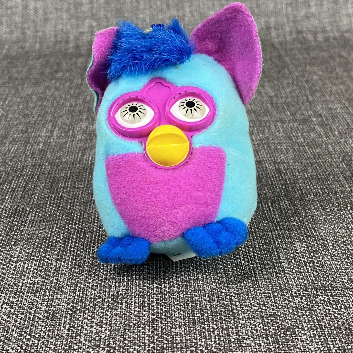 (4 Count) Furby McDonalds Plush Stuffed Toy Keychains Clip On Vintage