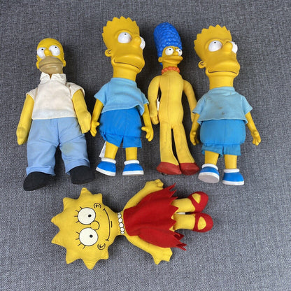 Vintage 1990 THE SIMPSONS FAMILY DOLLS Figures MATT GROENING 20th CENTURY FOX