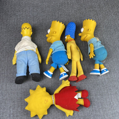 Vintage 1990 THE SIMPSONS FAMILY DOLLS Figures MATT GROENING 20th CENTURY FOX