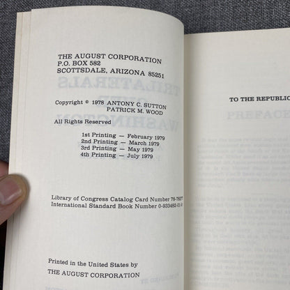 Trilaterals Over Washington Volume 1 by Sutton & Wood 1978