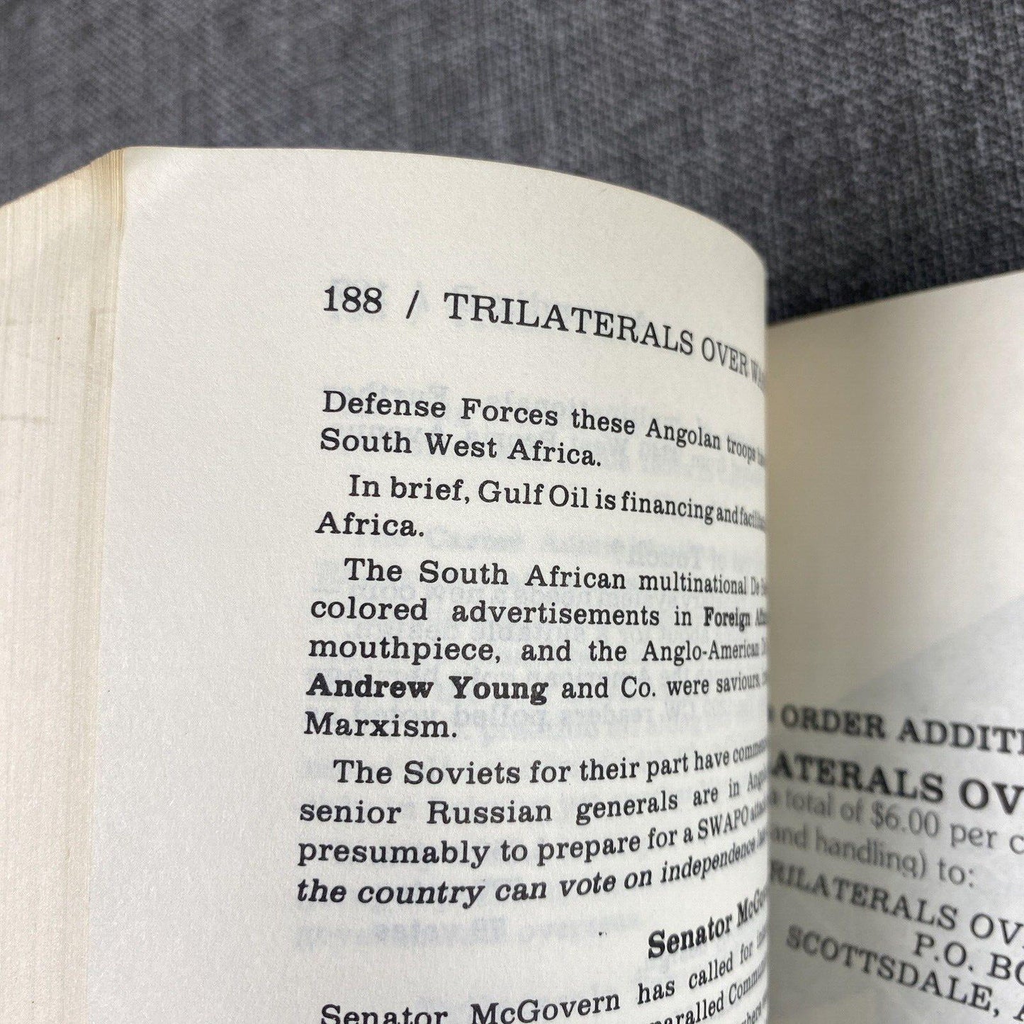 Trilaterals Over Washington Volume 1 by Sutton & Wood 1978