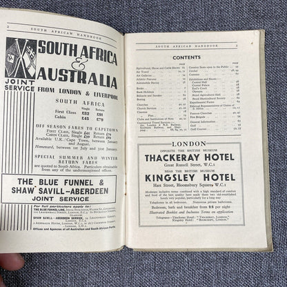 Handbook for Southern Africans Traveling Booklet