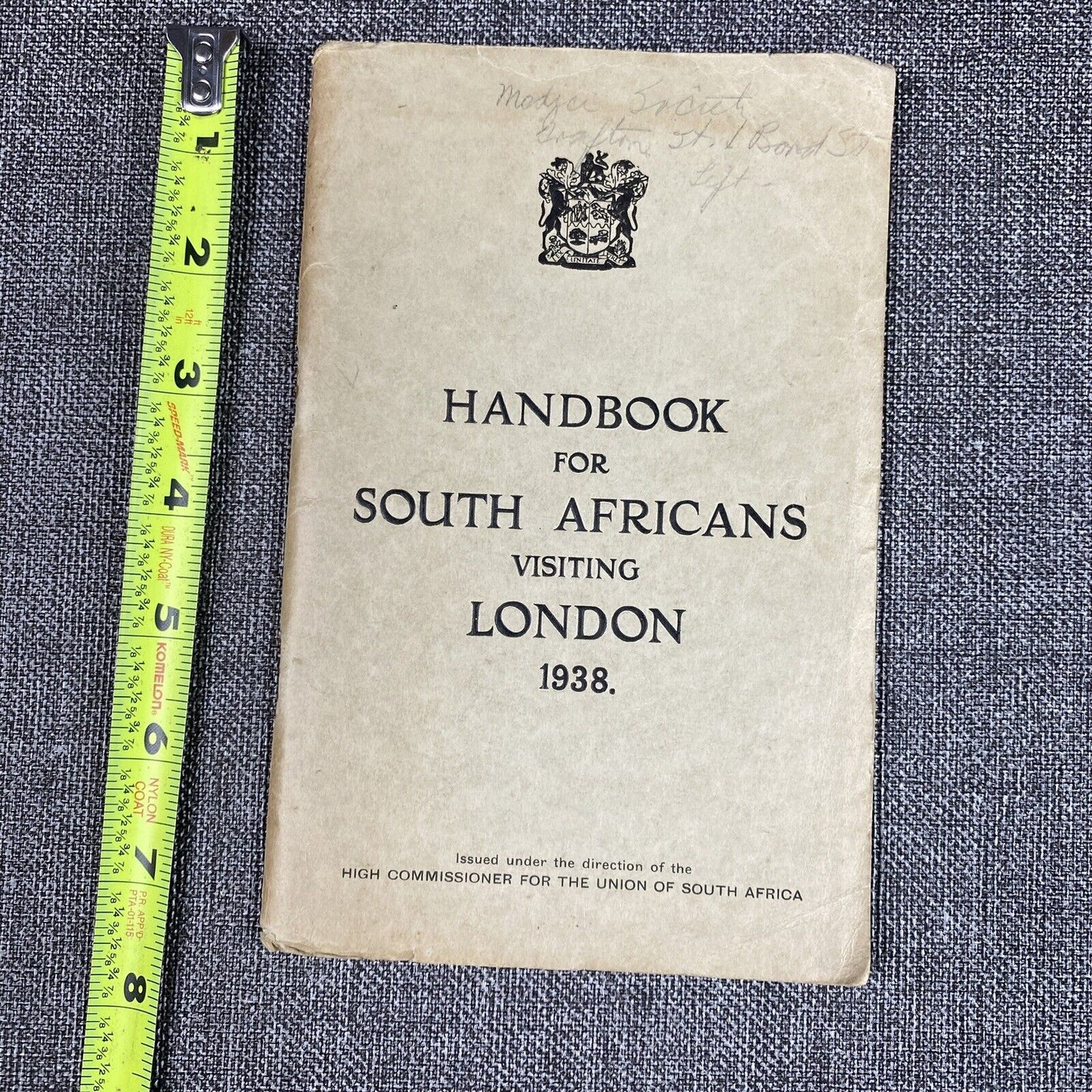 Handbook for Southern Africans Traveling Booklet