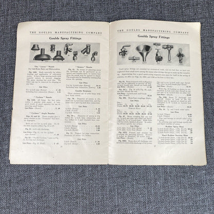 Goulds Antique 1916 Company Booklet - When to Spray, How to Spray, What to Use