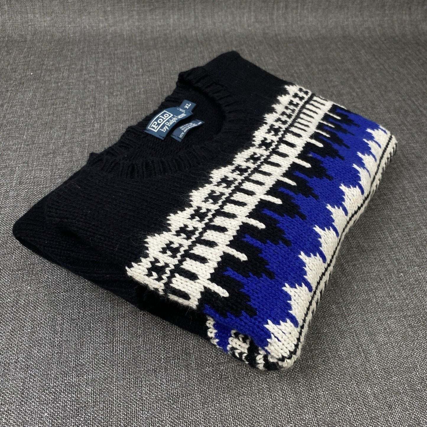 Polo Ralph Lauren Knit Wool Blended Holiday Graphic XL Cotton/Cashmere $225