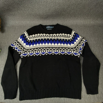 Polo Ralph Lauren Knit Wool Blended Holiday Graphic XL Cotton/Cashmere $225