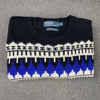 Polo Ralph Lauren Knit Wool Blended Holiday Graphic XL Cotton/Cashmere $225