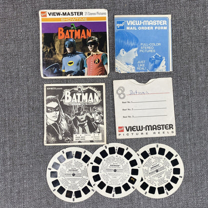 Gaf B492 Batman Adam West Burt Ward Showtime TV Show view-master 3 Reels Packet