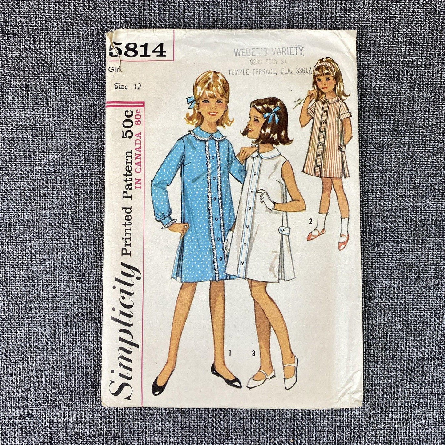 Lot Vintage Childs Pattern Size 12, Cut , 1970s (Lot of 3)