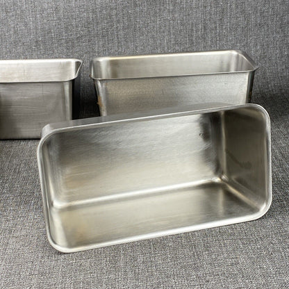 Lot of 4 Vollrath Super Pan II 18-8 Stainless Steel 4.1 QTS 33 4OZ Servings 7206