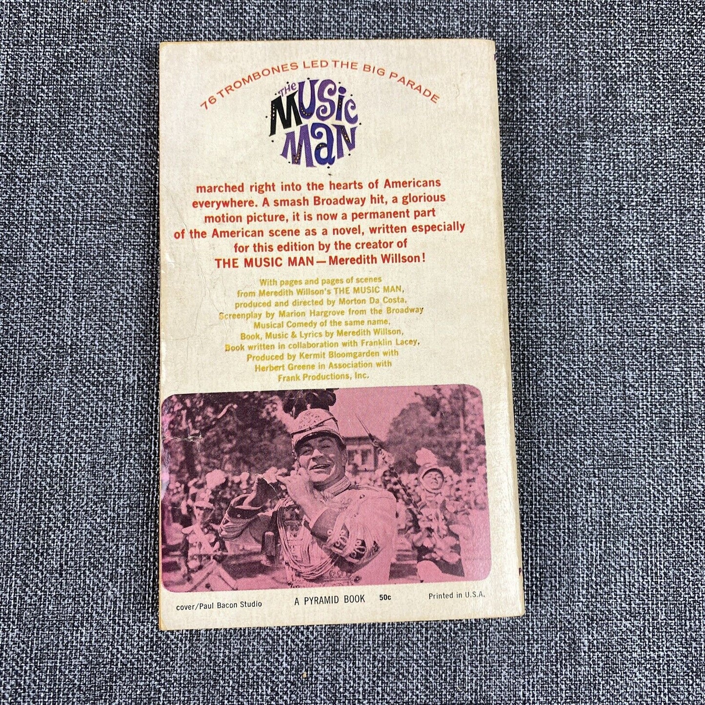 The Music Man Meredith Wilson 1962 1st Printing Pyramid Books paperback