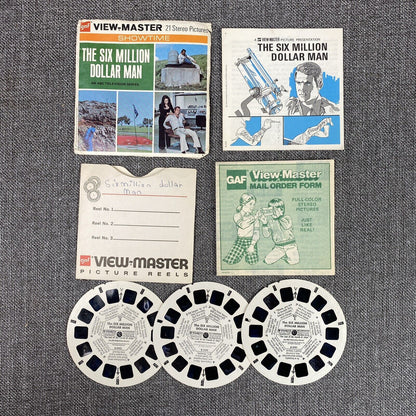 View-Master #B559 THE SIX MILLION DOLLAR MAN TV Series Circa 1975