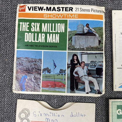 View-Master #B559 THE SIX MILLION DOLLAR MAN TV Series Circa 1975