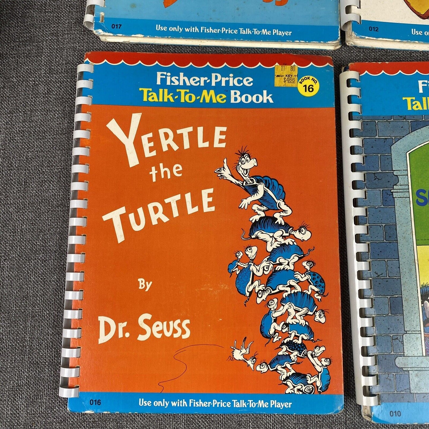 Vintage 1970's Lot of 7 Fisher Price Talk to Me Player Books- Disney, Sesame