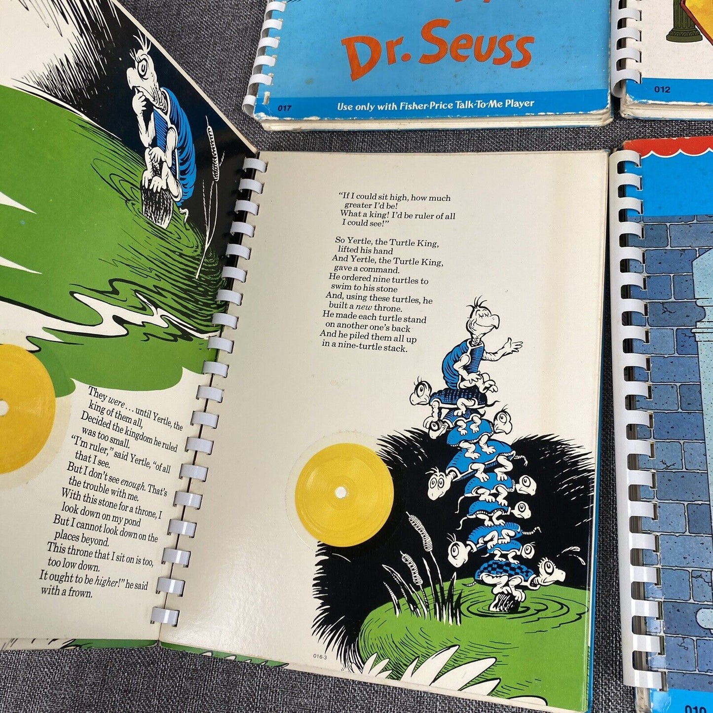 Vintage 1970's Lot of 7 Fisher Price Talk to Me Player Books- Disney, Sesame