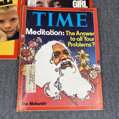 Time Magazine (1975) Vintage Lot of 10