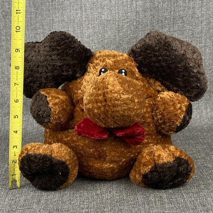 Dan Dee Collectors Choice Moose Plush Red Bow Tie (Super Cute)